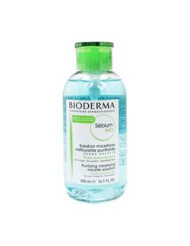 BIODERMA Sebium H2O Micellar مضخة مياه عكس 500ML