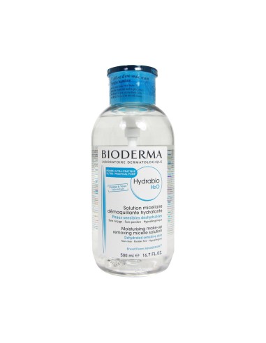BIODERMA HYDRABIO H2O مضخة ميكلير عكس 500 مل