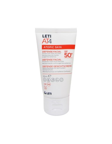 Leti AT4 كريم أتوبيك سكين صن فيس SPF50 + 50 مل