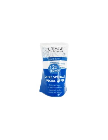 Uriage Bariéderm العازلة وإصلاح كريم اليد 2x50ml