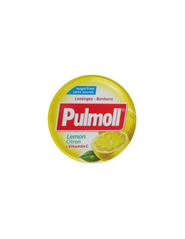 Pulmoll Lemon + Vitamin C Free Tablets 45gr