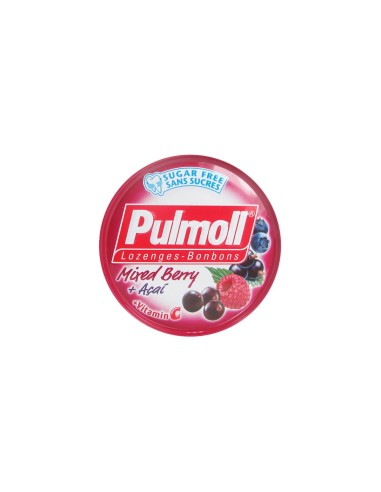 Pulmoll Wild Fruit Lozenges + Acai وفيتامين C خالي من السكر 45 غرام