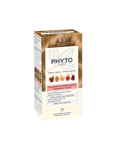 Phyto Color - تلوين دائم بأصباغ نباتية 8.3 أشقر ذهبي فاتح