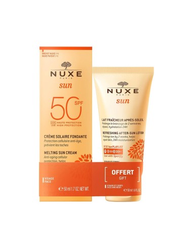 Nuxe Sun Pack Melting Sun Cream SPF50 50ml and Refreshing After-Sun Lotion 50ml