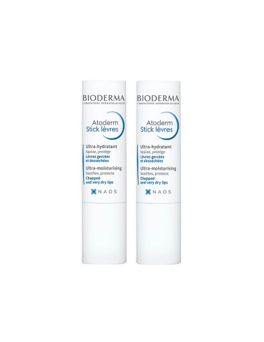 مرطب Bioderma Pack Atoderm Lips Stick 2x4g
