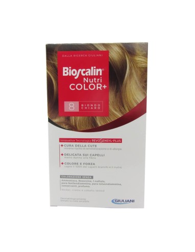 Bioscalin Nutricolor dyeing الدائم 8 ضوء شقراء