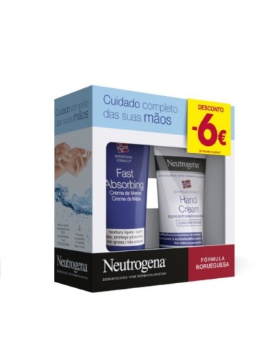 Neutrogena Pack Quick Appbing اليد كريم 75ML العطور مركزة كريم اليد 50ML