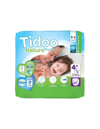 Tidoo Diapers 4L (9-20 كجم) 23 وحدة