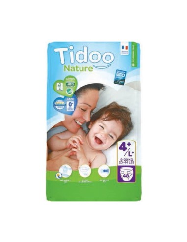 Tidoo Diapers 4L (9-20 كجم) 48 وحدة