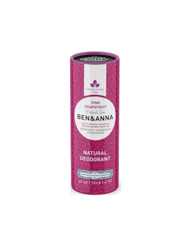 Ben Anna Natural Deodorant Grapefruit Pink Stick Tube 40g