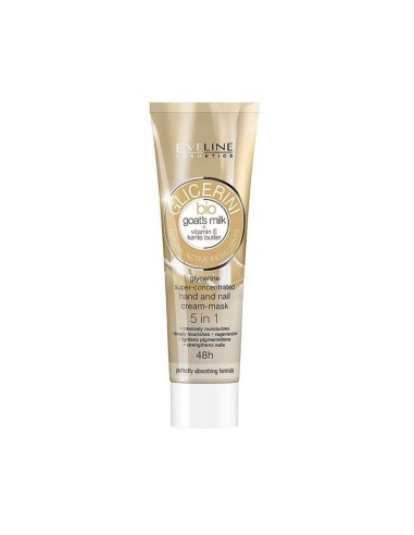 Eveline Cosmetics Glicerini Hand and Nail Cream-Mask With Goat's Milk 100ml