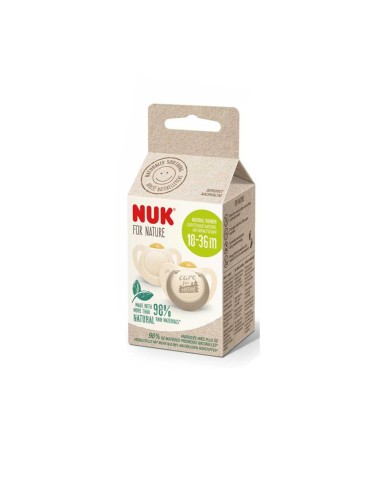 NUK for Nature Latex Soother 18-36m x2