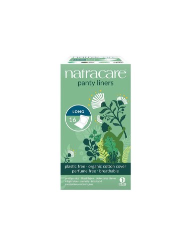 Natracare Panty Liners Long 16 pack