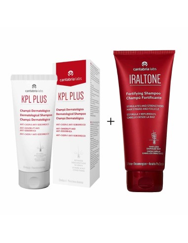 KPL Plus Pack Dermatological Shampoo 200ml و Iraltone Fortify Shampoo 200ml
