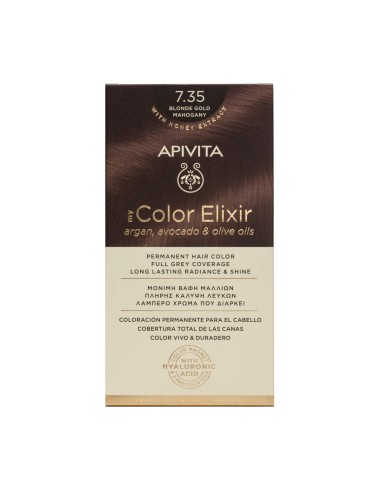 Apivita My Color Elixir 7.35 Blonde Gold Mahogany