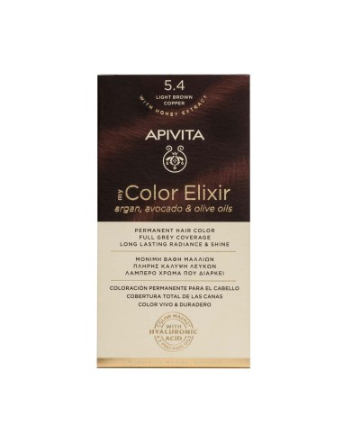 Apivita بلدي اللون Elixir 5.4 الضوء البني النحاسي