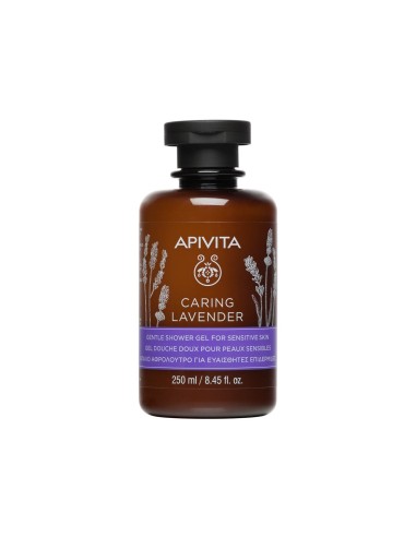 Apivita Caring Lavender Shower Gel للبشرة الحساسة 250 مل