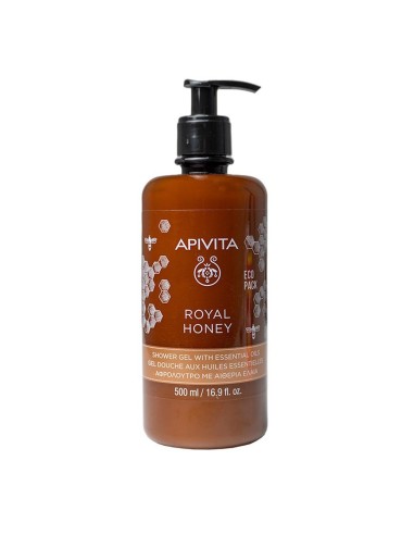 Apivita Royal Honey Shower Gel with Essential Oils Ecopack 500ml