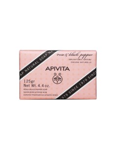 وردة Apivita والصابون السوداء 125Gr