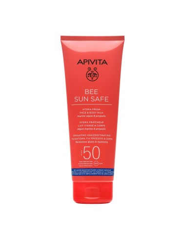 Apivita Bee Sun Safe Hydra Fresh Face and Body Milk SPF50 200 مل