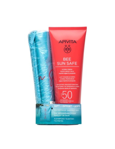 Apivita Pack Bee Sun Safe Hydra Fresh Face and Body Milk SPF50 200 مل