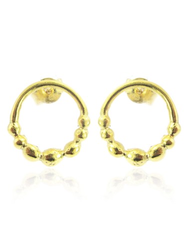 MRIO MARGOT Silver Earrings Gold Metal Certing Certings