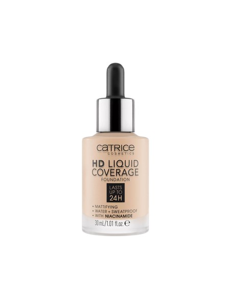 Catrice HD Liquid Coverage Foundation 010 Light Beige 30ml Catrice HD Liquid Coverage Foundation 010 Light Beige 30ml