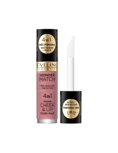 Eveline Wonder Match 4in1 Cheek and Lip 01 4.5ml 2