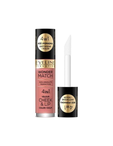 Eveline Wonder Match 4in1 Cheek and Lip 01 4.5ml Eveline Wonder Match 4in1 Cheek and Lip 01 4.5ml
