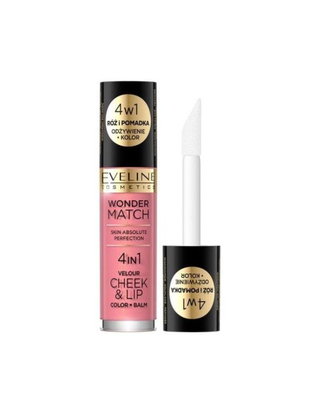Eveline Wonder Match 4in1 Cheek and Lip 03 4.5ml Eveline Wonder Match 4in1 Cheek and Lip 03 4.5ml