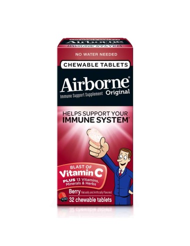 Airborne Berry Chewable Tablets X32