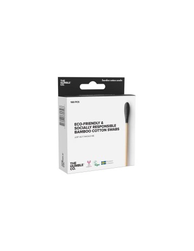 The Humble Co. Black Bamboo and Organic Cotton Swabs 100 Units