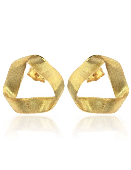 MRIO Margot Infinity Loop Earrings Silver Gilt MRIO Margot Infinity Loop Earrings Silver Gilt