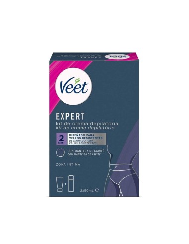 Veet Expert Hair Removal Cream Kit 2x50ml