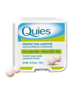 Quies Natural Wax Earplugs 8 Pairs