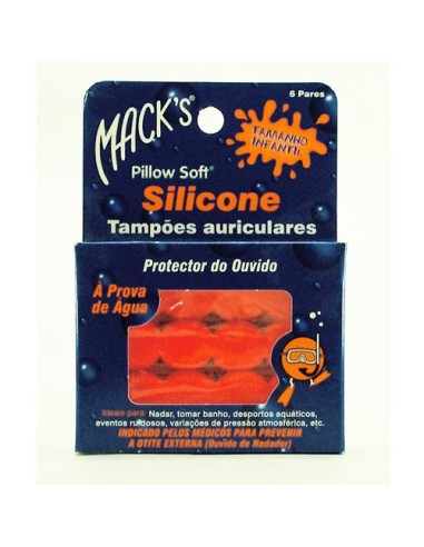 Macks Silicone Earplugs Child Size 6 Pairs
