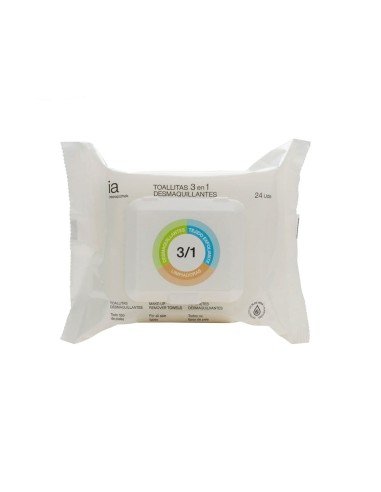 Interapothek 3 in 1 Make-up Remover Wipes 24 Units