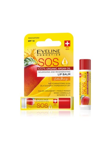 Eveline Cosmetics SOS Lip Balm Exotic Mango SPF10 4,2g