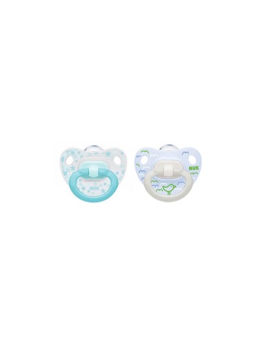 NUK Happy Days Silicone Pacifier 0-6M x2