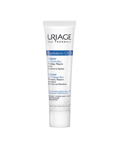 Uriage Bariéderm Repairing Cica-Cream with Cu-Zn 100ml