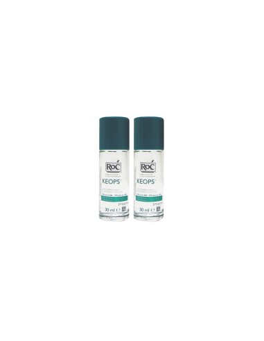 Roc Duo Keops Deodorant Roll On Intense Sweating 30ml