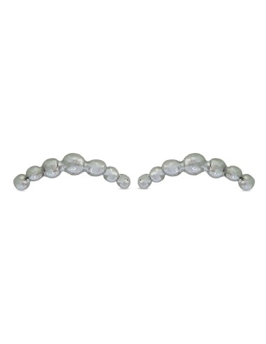 MRio Margot Earrings Silver Ball Arch