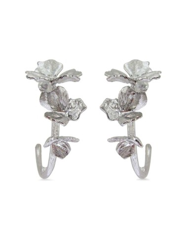 MRio Spirit Silver Earrings 3 Flowers
