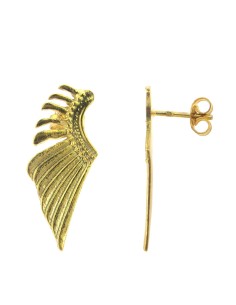 MRIO Inca Wing Earrings Gold Plated Silver 2