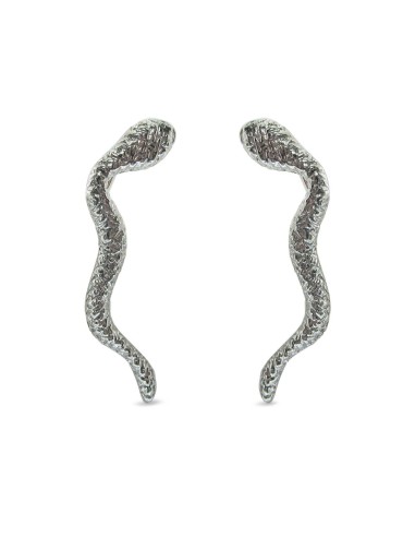 MRIO Inca Snake Earrings Silver