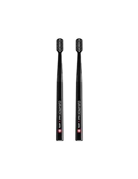 Curaprox Black Is White Toothbrushes x2 Curaprox Black Is White Toothbrushes x2