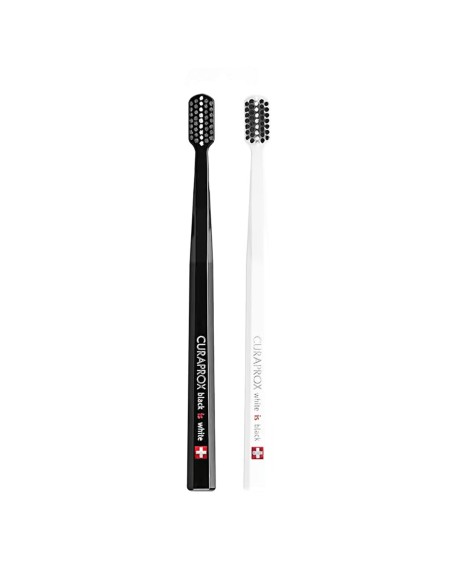 Curaprox Black Is White Toothbrushes x2 Curaprox Black Is White Toothbrushes x2