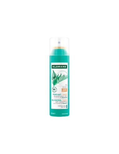 Klorane Ortiga Dry Shampoo for Oily Hair Brown 150ml