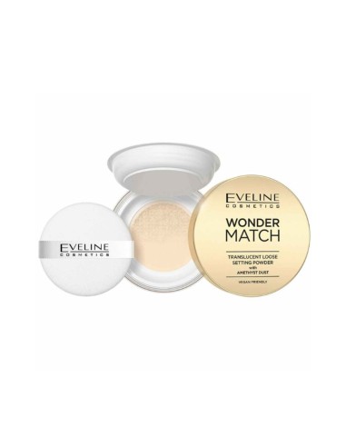 Eveline Cosmetics Wonder Match Setting Loose Powder with Amethyst Dust 6g