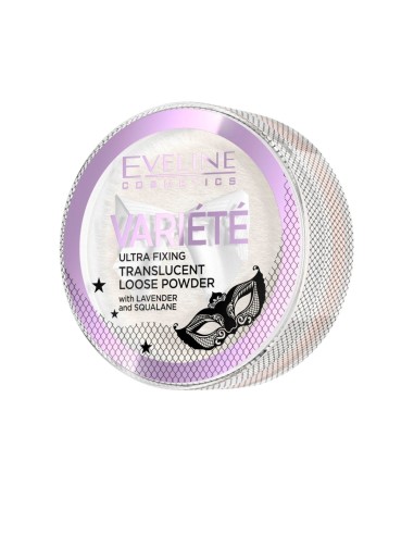 Eveline Cosmetics Ultra Fixing Transparent Loose Powder with Lavender and Squalane 5g